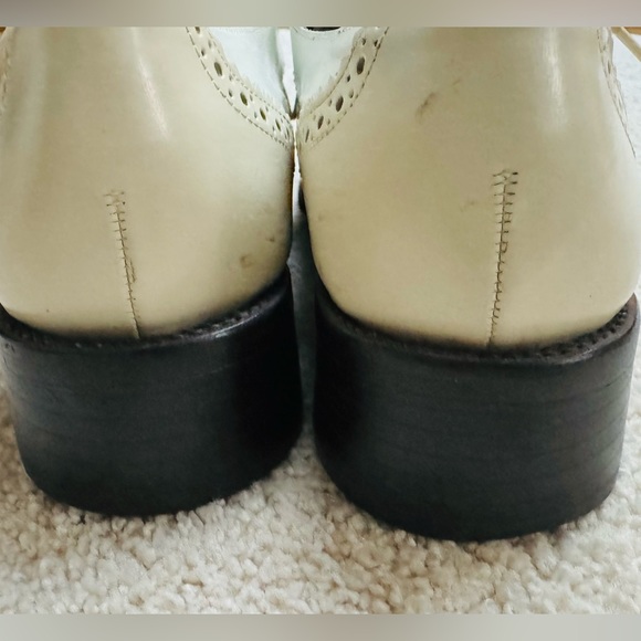 VINTAGE KENNETH COLE WOMEN'S OXFORD BROGUES MENSWEAR TASSLE LACE UP SHOES 1980s - Picture 4 of 11